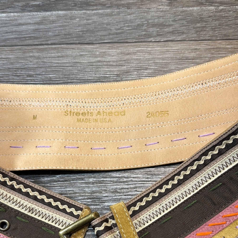 Streets Ahead woman’s colorful Belt medium size 36” - Picture 8 of 8